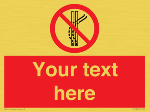 PV7668: Custom prohibition Do not leave the tow track