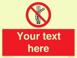 PV7668: Custom prohibition Do not leave the tow track