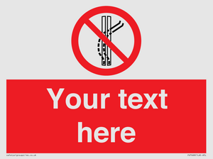 PV7668: Custom prohibition Do not leave the tow track