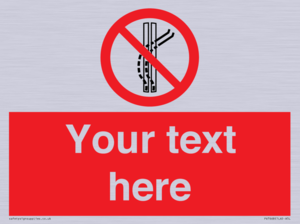 PV7668: Custom prohibition Do not leave the tow track