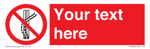 PV7668: Custom prohibition Do not leave the tow track