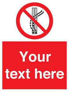 PV7668: Custom prohibition Do not leave the tow track