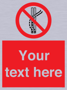PV7668: Custom prohibition Do not leave the tow track