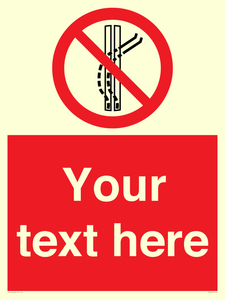 PV7668: Custom prohibition Do not leave the tow track