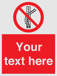PV7668: Custom prohibition Do not leave the tow track