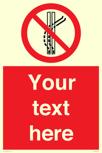 PV7668: Custom prohibition Do not leave the tow track