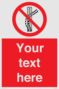 PV7668: Custom prohibition Do not leave the tow track