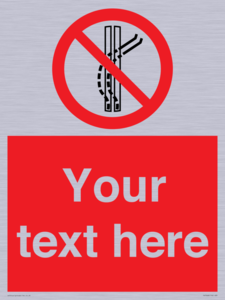 PV7668: Custom prohibition Do not leave the tow track