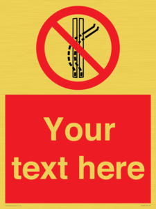 PV7668: Custom prohibition Do not leave the tow track