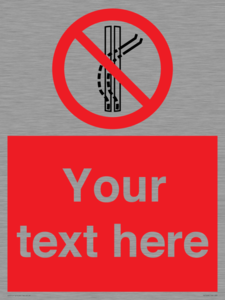 PV7668: Custom prohibition Do not leave the tow track