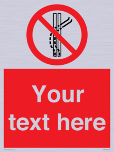 PV7668: Custom prohibition Do not leave the tow track