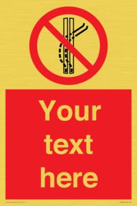 PV7668: Custom prohibition Do not leave the tow track