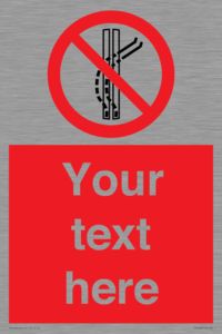 PV7668: Custom prohibition Do not leave the tow track