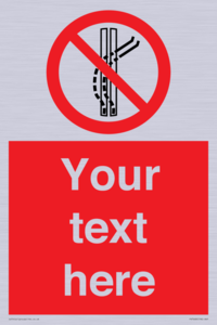 PV7668: Custom prohibition Do not leave the tow track