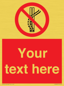 PV7668: Custom prohibition Do not leave the tow track