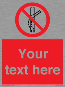 PV7668: Custom prohibition Do not leave the tow track