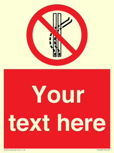 PV7668: Custom prohibition Do not leave the tow track