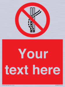 PV7668: Custom prohibition Do not leave the tow track