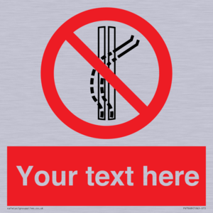 PV7668: Custom prohibition Do not leave the tow track