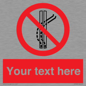 PV7668: Custom prohibition Do not leave the tow track