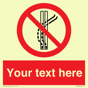 PV7668: Custom prohibition Do not leave the tow track