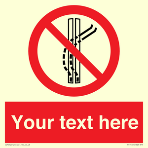 PV7668: Custom prohibition Do not leave the tow track
