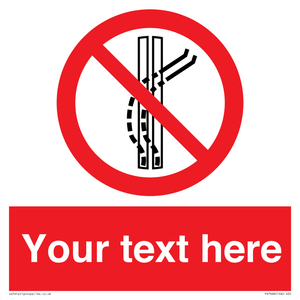 PV7668: Custom prohibition Do not leave the tow track