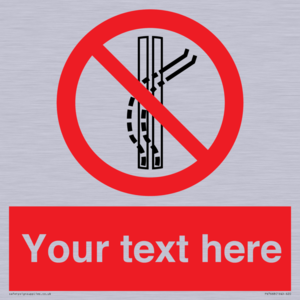 PV7668: Custom prohibition Do not leave the tow track