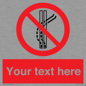 PV7668: Custom prohibition Do not leave the tow track