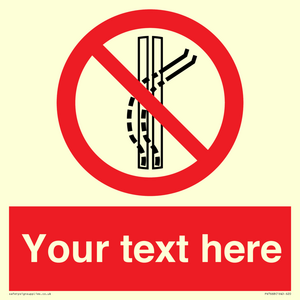PV7668: Custom prohibition Do not leave the tow track