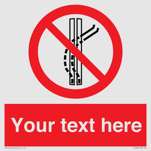 PV7668: Custom prohibition Do not leave the tow track