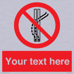 PV7668: Custom prohibition Do not leave the tow track