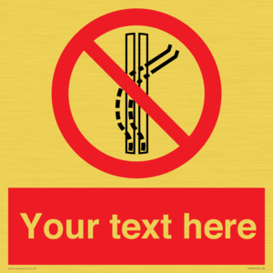 PV7668: Custom prohibition Do not leave the tow track