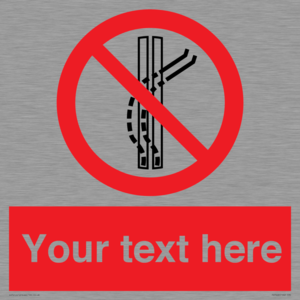 PV7668: Custom prohibition Do not leave the tow track