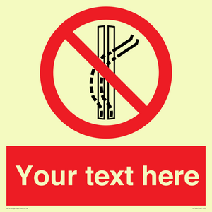 PV7668: Custom prohibition Do not leave the tow track