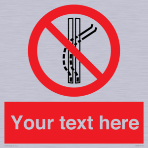 PV7668: Custom prohibition Do not leave the tow track