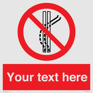 PV7668: Custom prohibition Do not leave the tow track