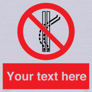 PV7668: Custom prohibition Do not leave the tow track