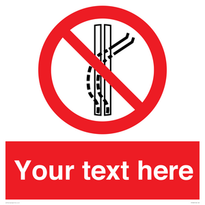 PV7668: Custom prohibition Do not leave the tow track