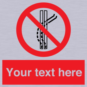 PV7668: Custom prohibition Do not leave the tow track