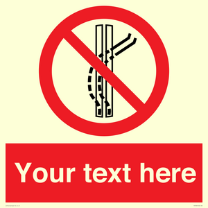 PV7668: Custom prohibition Do not leave the tow track