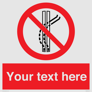 PV7668: Custom prohibition Do not leave the tow track