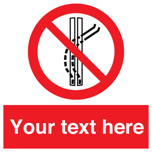 PV7668: Custom prohibition Do not leave the tow track