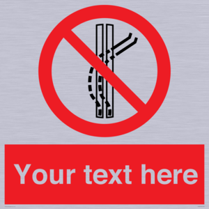 PV7668: Custom prohibition Do not leave the tow track