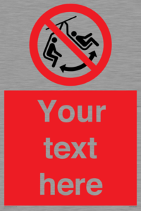 PV7669: Custom prohibition Do not swing the chair