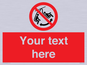 PV7669: Custom prohibition Do not swing the chair