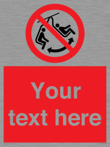 PV7669: Custom prohibition Do not swing the chair