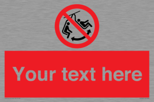 PV7669: Custom prohibition Do not swing the chair