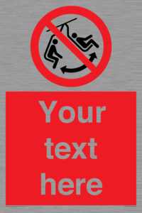 PV7669: Custom prohibition Do not swing the chair