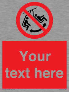 PV7669: Custom prohibition Do not swing the chair